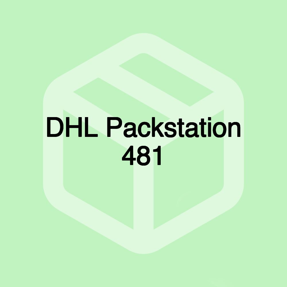 DHL Packstation 481 DHL Packstation 481