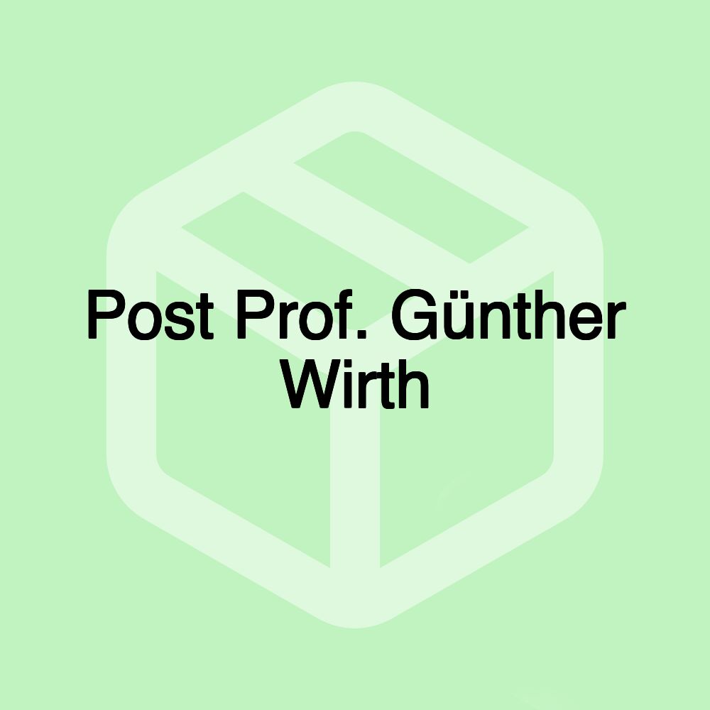 Post Prof. Günther Wirth