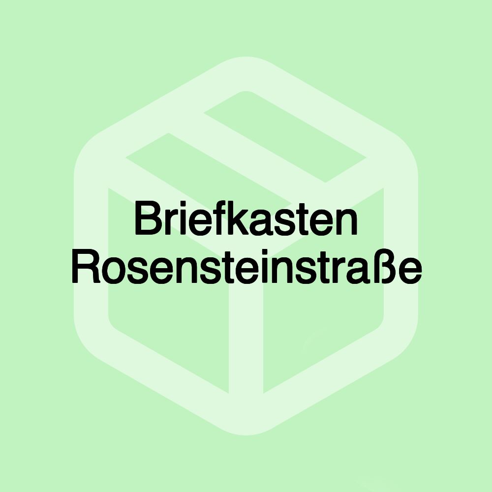 Briefkasten Rosensteinstraße Briefkasten Rosensteinstraße