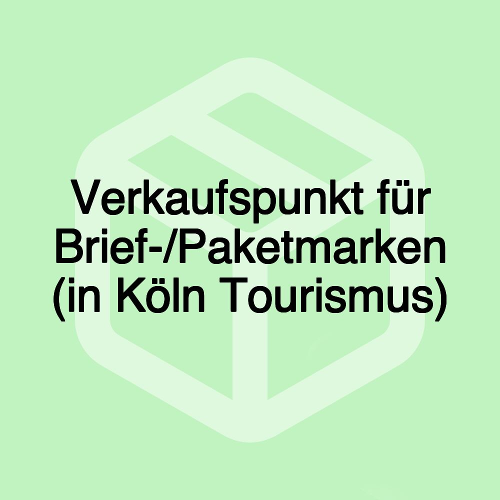 Verkaufspunkt für Brief-/Paketmarken (in Köln Tourismus) Verkaufspunkt für Brief-/Paketmarken (in Köln Tourismus)