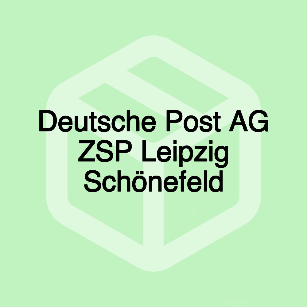 Deutsche Post AG ZSP Leipzig Schönefeld Deutsche Post AG ZSP Leipzig Schönefeld