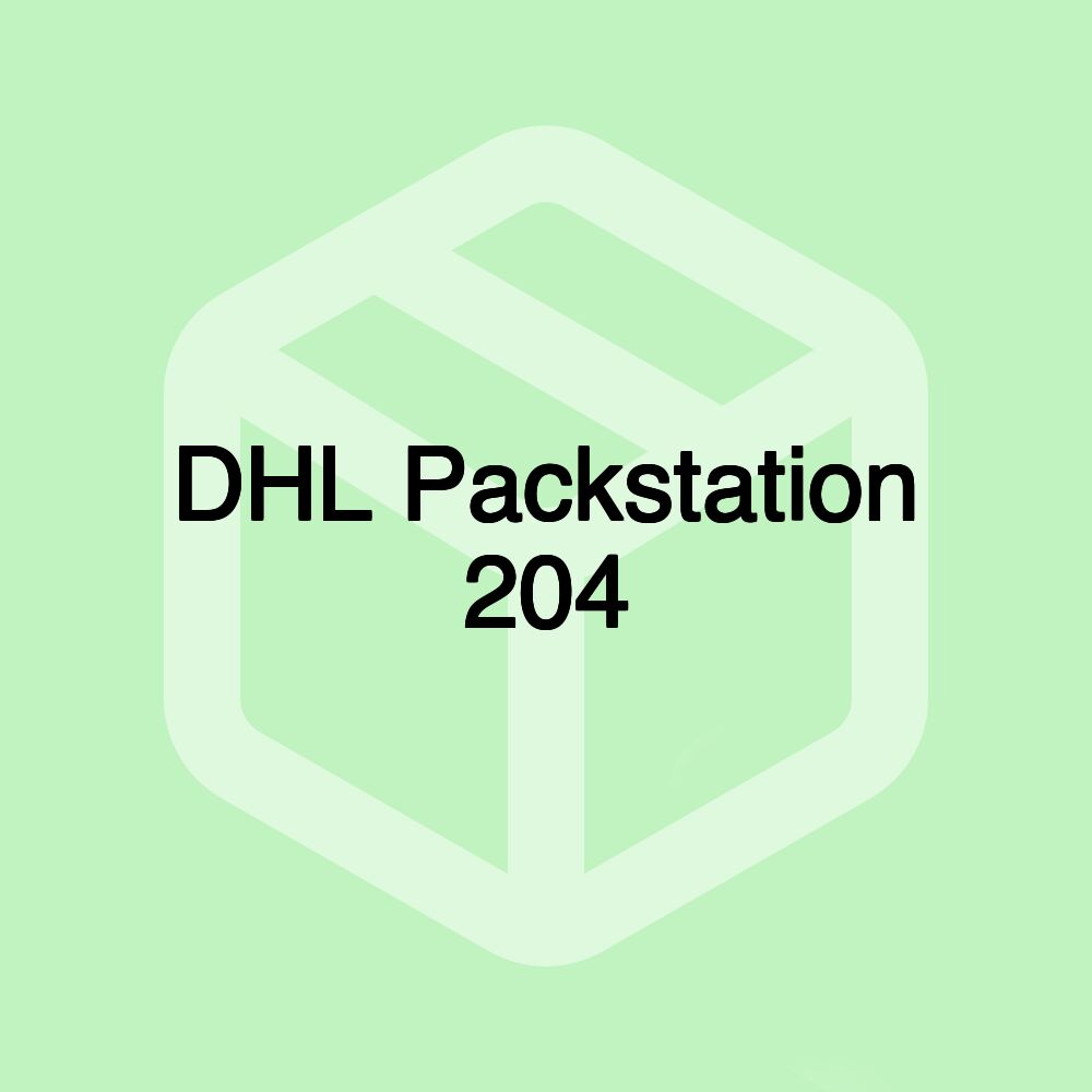 DHL Packstation 204 DHL Packstation 204