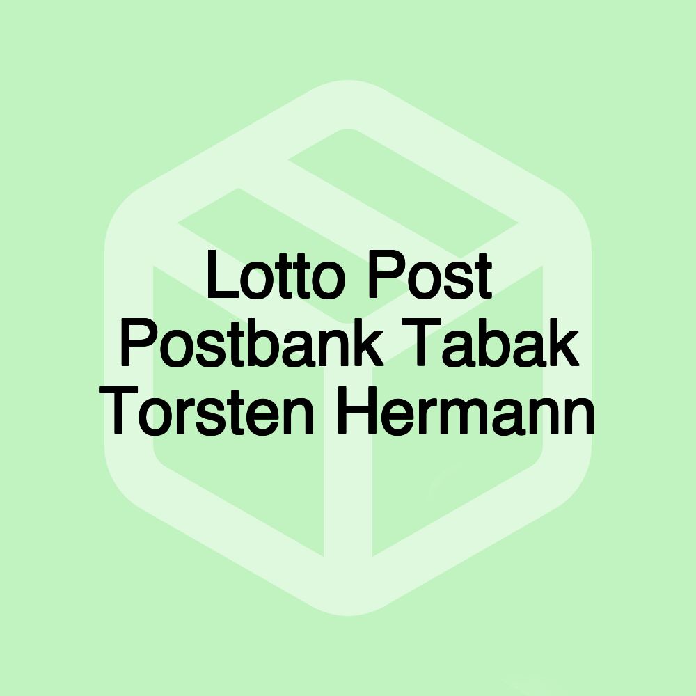 Lotto Post Postbank Tabak Torsten Hermann