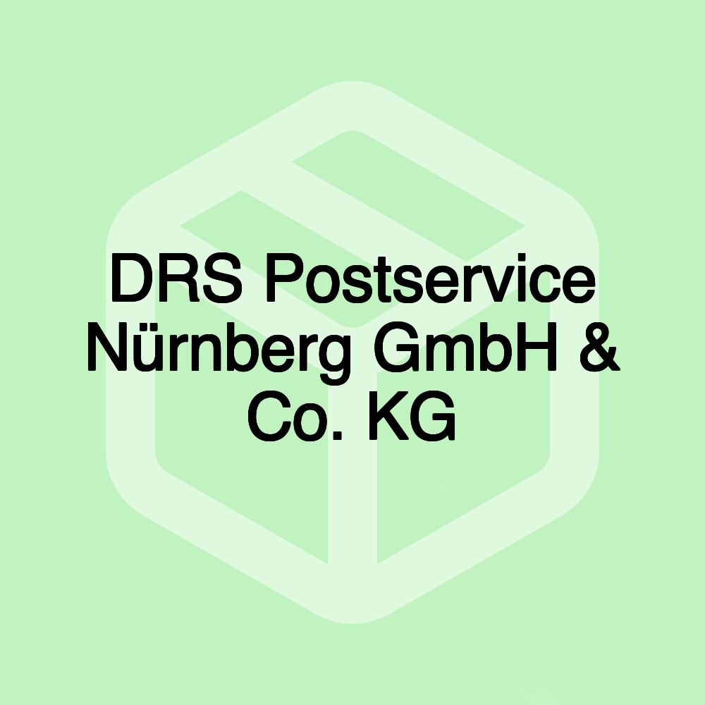 DRS Postservice Nürnberg GmbH & Co. KG DRS Postservice Nürnberg GmbH & Co. KG