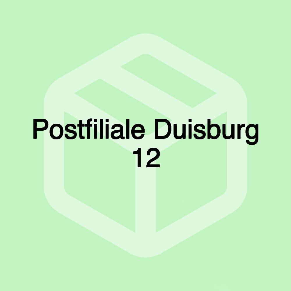 Postfiliale Duisburg 12