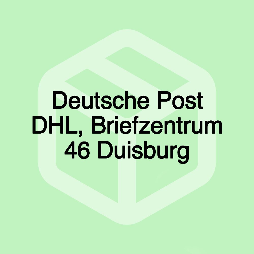 Deutsche Post DHL, Briefzentrum 46 Duisburg Deutsche Post DHL, Briefzentrum 46 Duisburg