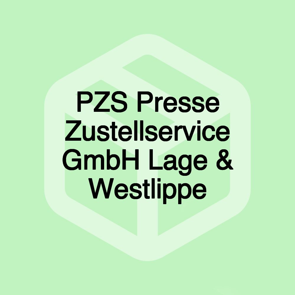 PZS Presse Zustellservice GmbH Lage & Westlippe PZS Presse Zustellservice GmbH Lage & Westlippe