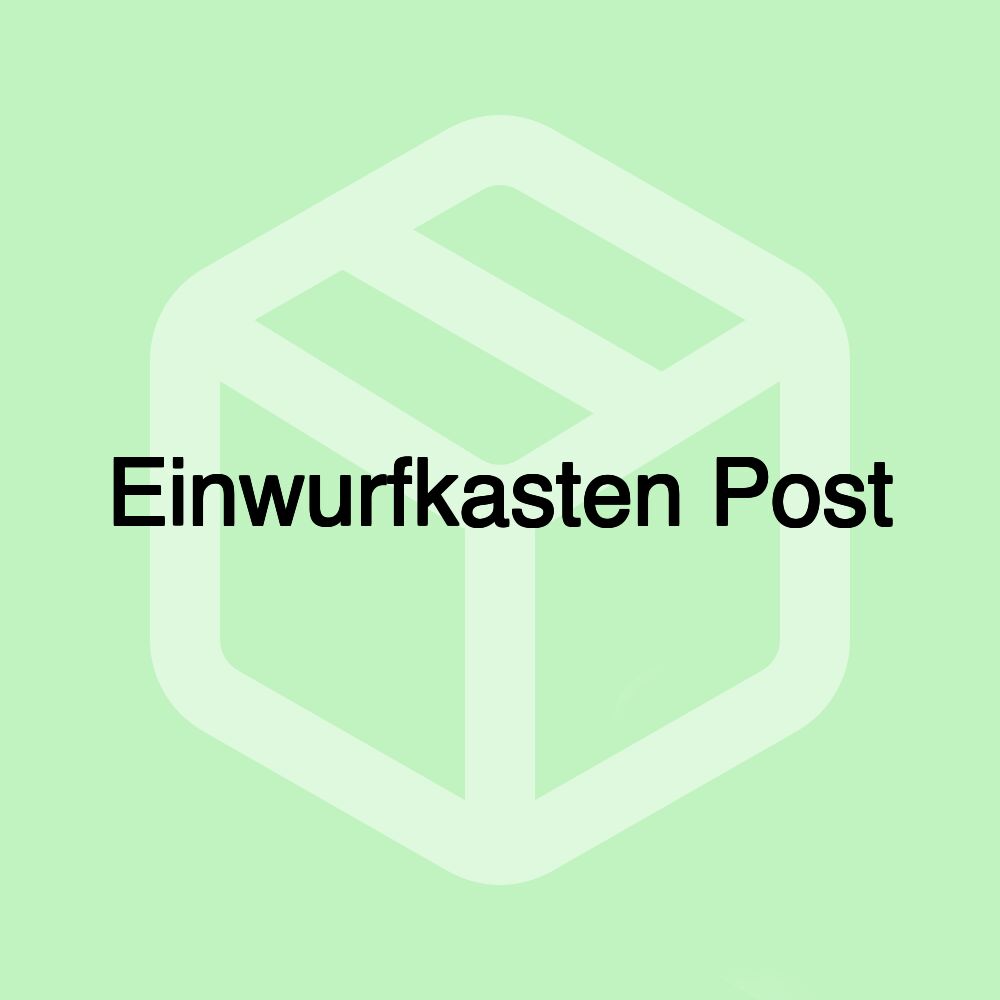 Einwurfkasten Post