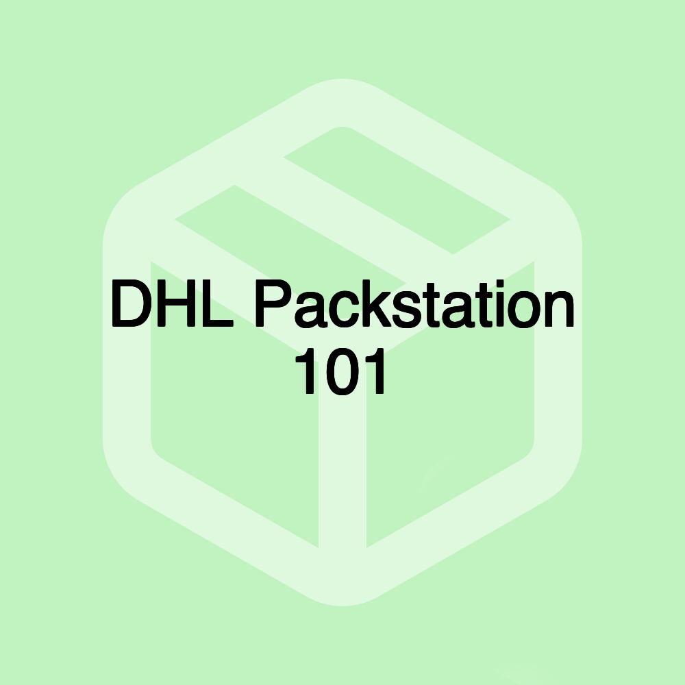 DHL Packstation 101 DHL Packstation 101