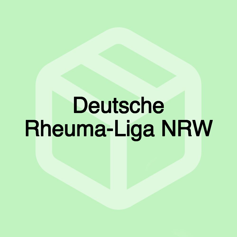 Deutsche Rheuma-Liga NRW Deutsche Rheuma-Liga NRW