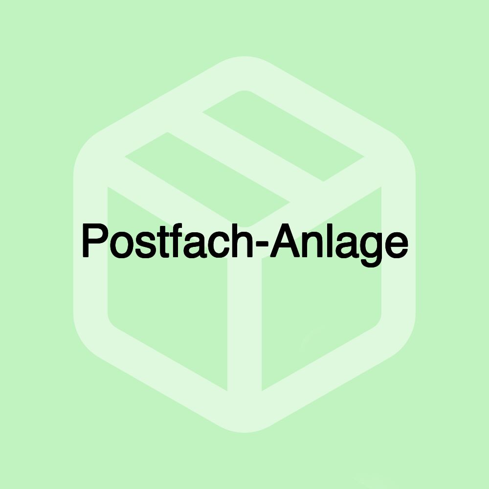 Postfach-Anlage Postfach-Anlage