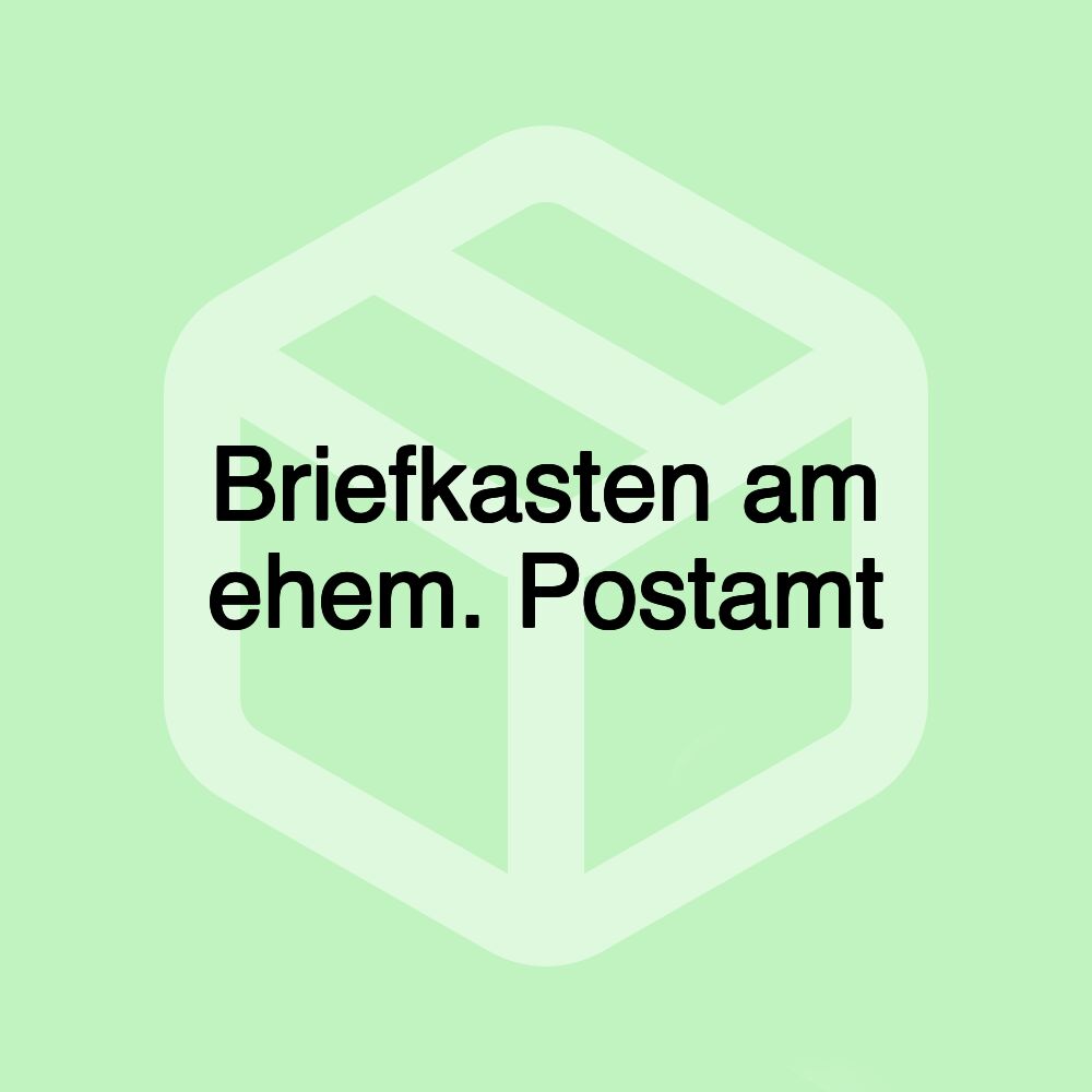 Briefkasten am ehem. Postamt