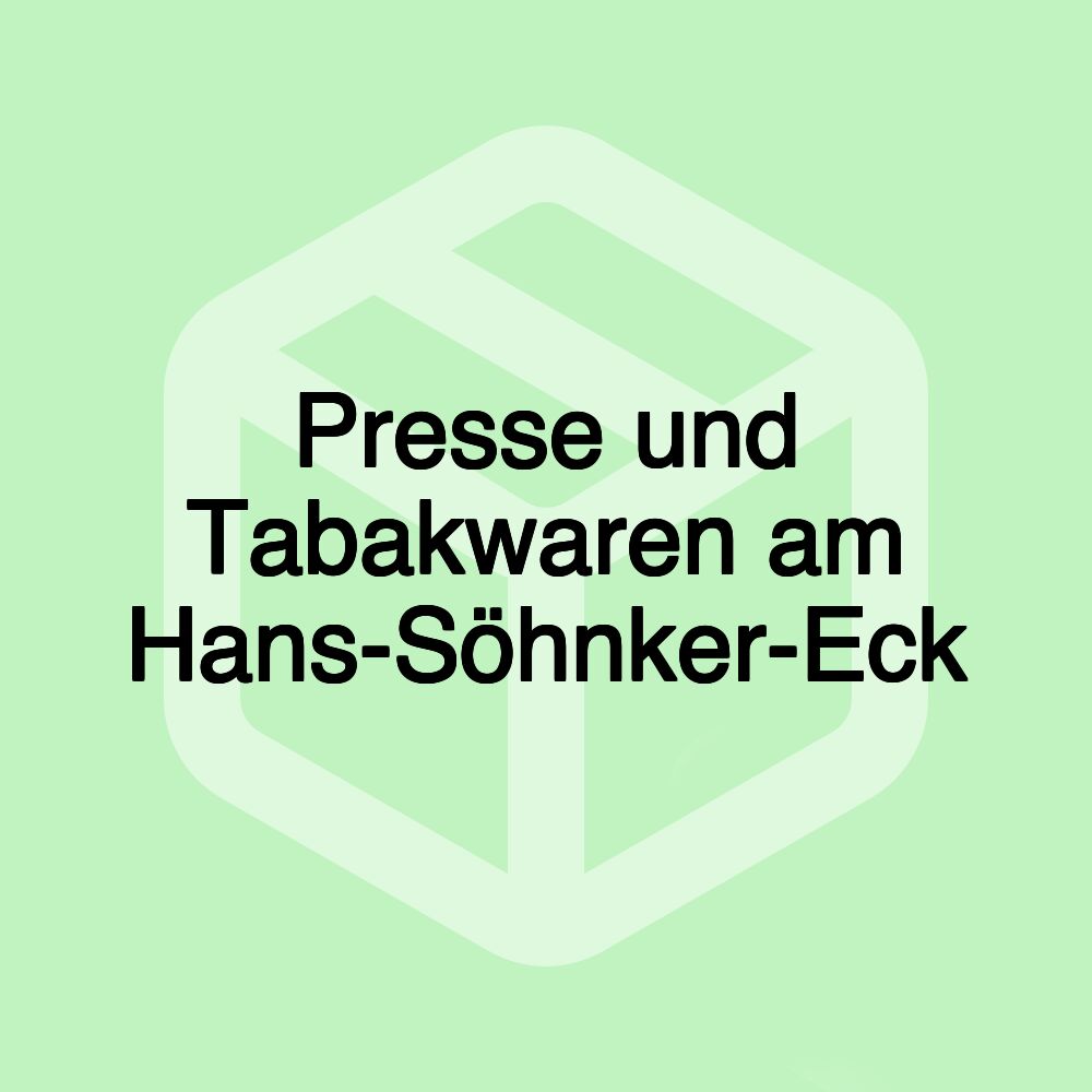 Presse und Tabakwaren am Hans-Söhnker-Eck Presse und Tabakwaren am Hans-Söhnker-Eck