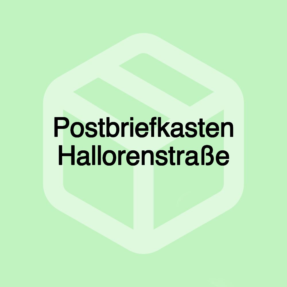 Postbriefkasten Hallorenstraße Postbriefkasten Hallorenstraße