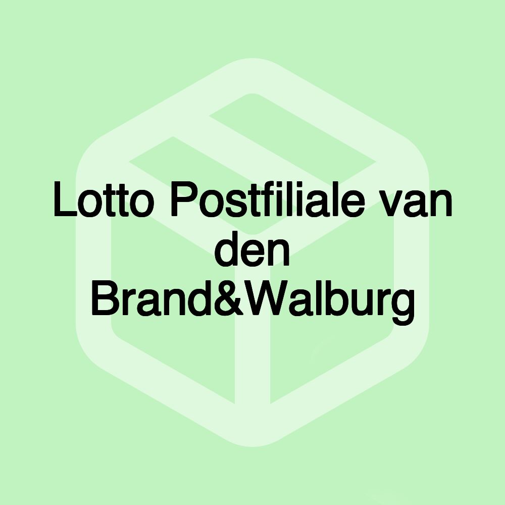 Lotto Postfiliale van den Brand&Walburg