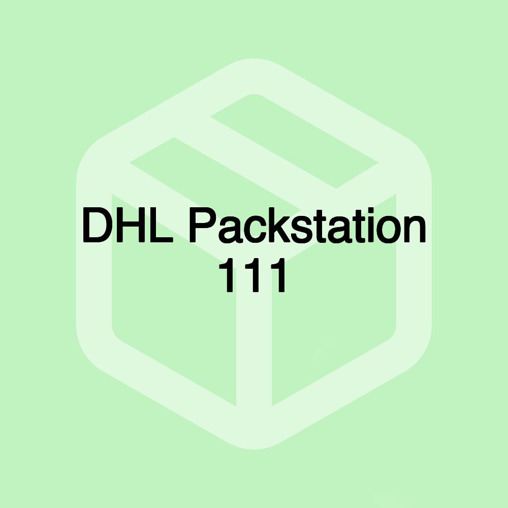 DHL Packstation 111 DHL Packstation 111