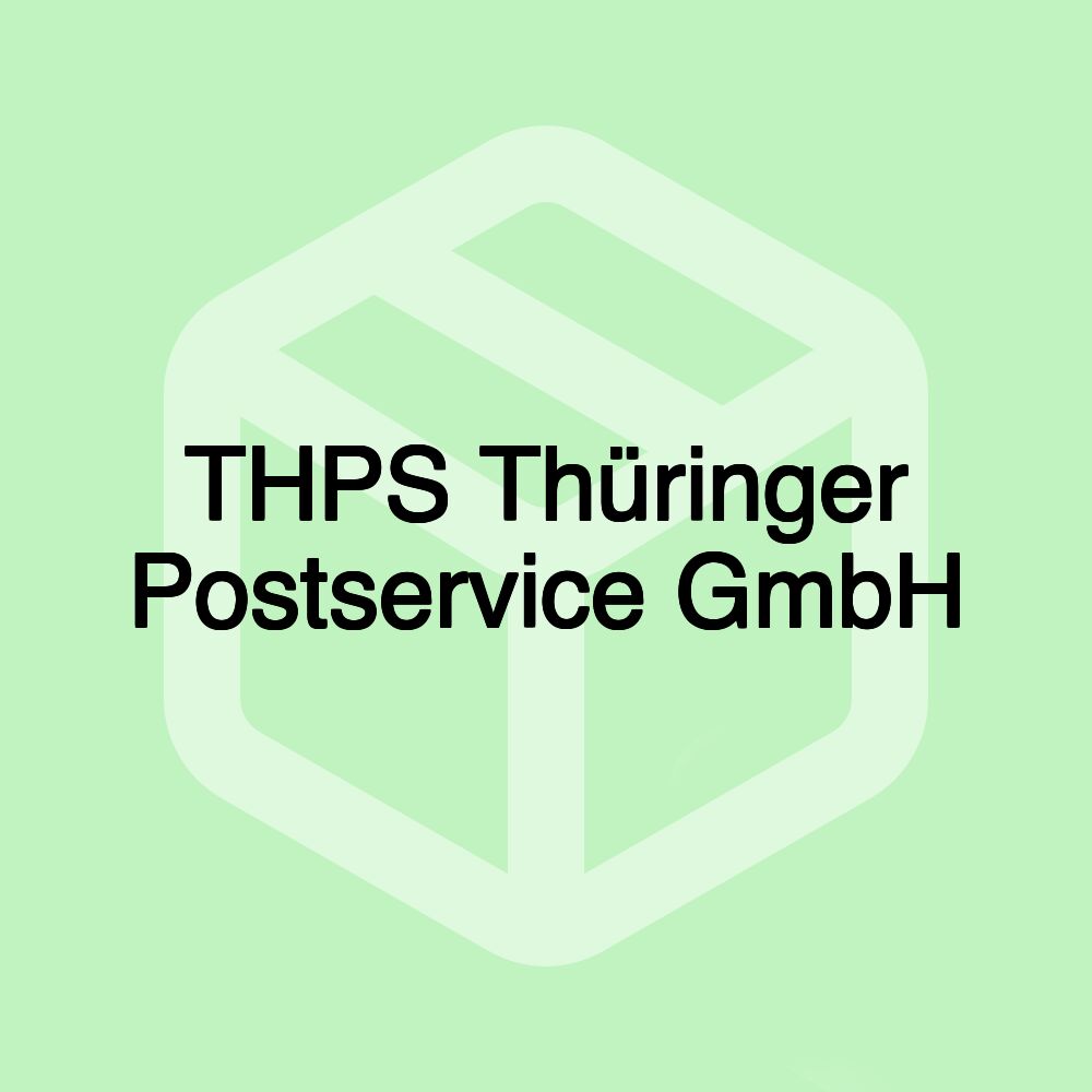 THPS Thüringer Postservice GmbH THPS Thüringer Postservice GmbH