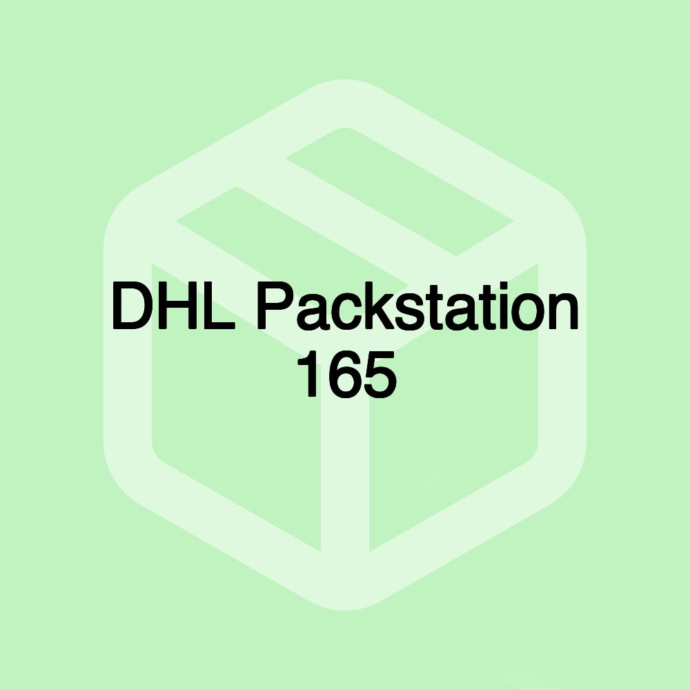 DHL Packstation 165 DHL Packstation 165