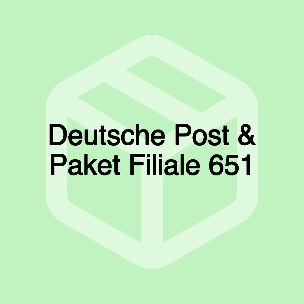 Deutsche Post & Paket Filiale 651 Deutsche Post & Paket Filiale 651