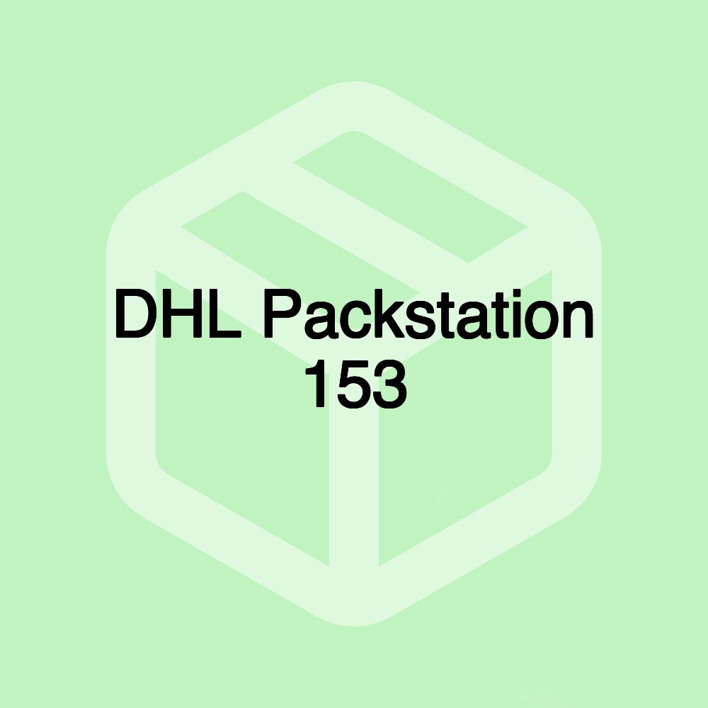 DHL Packstation 153 DHL Packstation 153