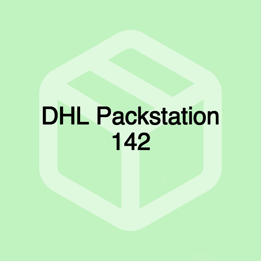 DHL Packstation 142 DHL Packstation 142