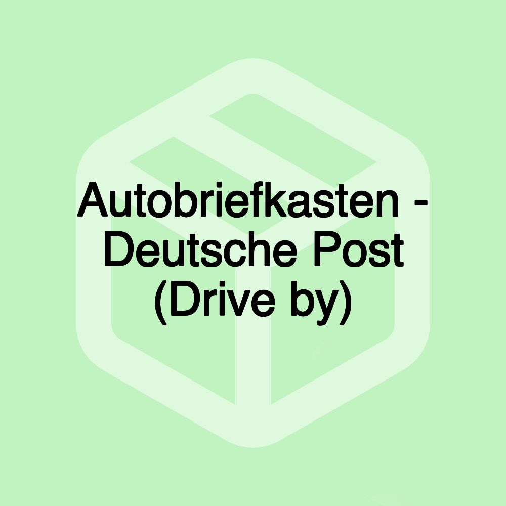 Autobriefkasten - Deutsche Post (Drive by)