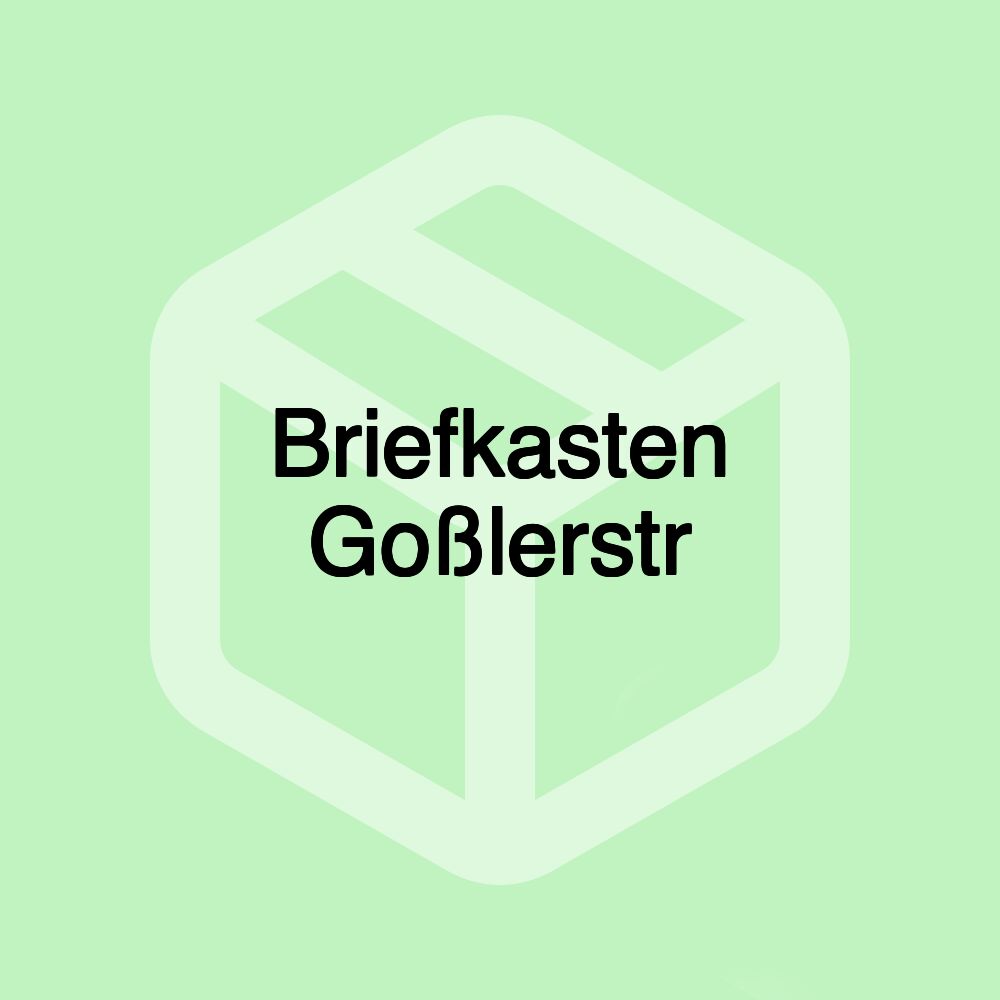 Briefkasten Goßlerstr