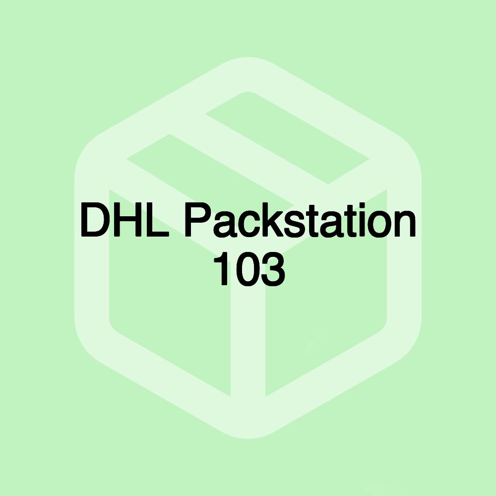 DHL Packstation 103 DHL Packstation 103