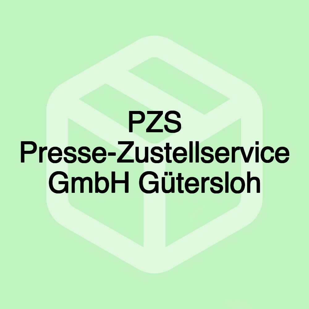 PZS Presse-Zustellservice GmbH Gütersloh PZS Presse-Zustellservice GmbH Gütersloh