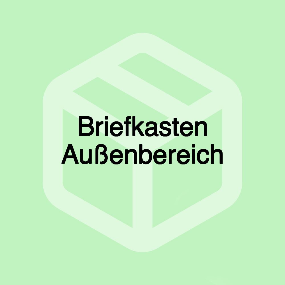 Briefkasten Außenbereich Briefkasten Außenbereich