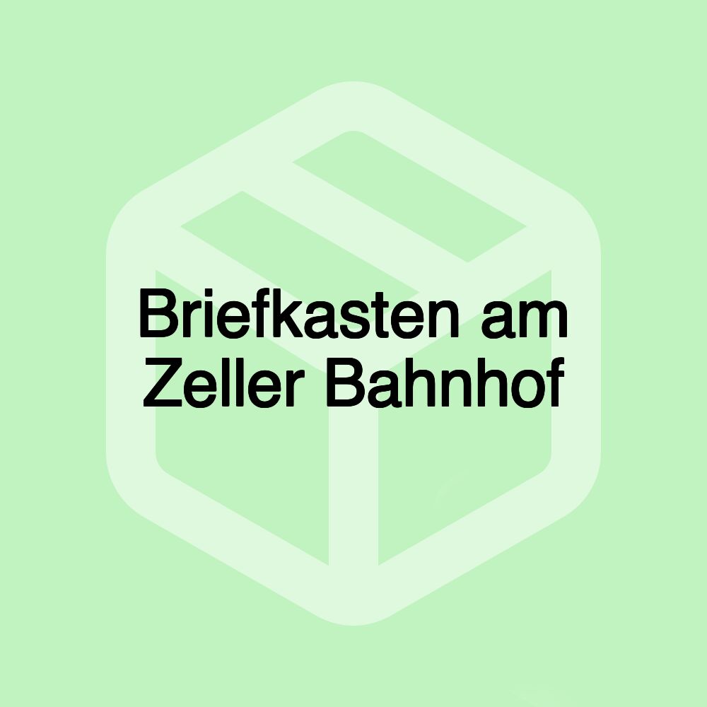 Briefkasten am Zeller Bahnhof