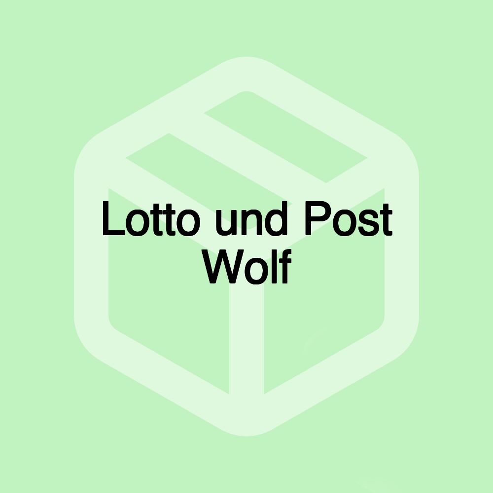 Lotto und Post Wolf Lotto und Post Wolf