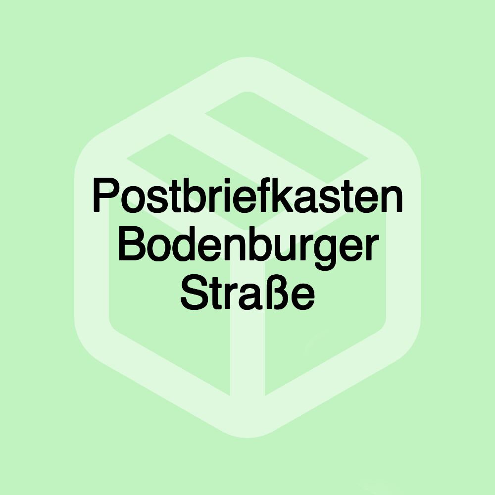 Postbriefkasten Bodenburger Straße