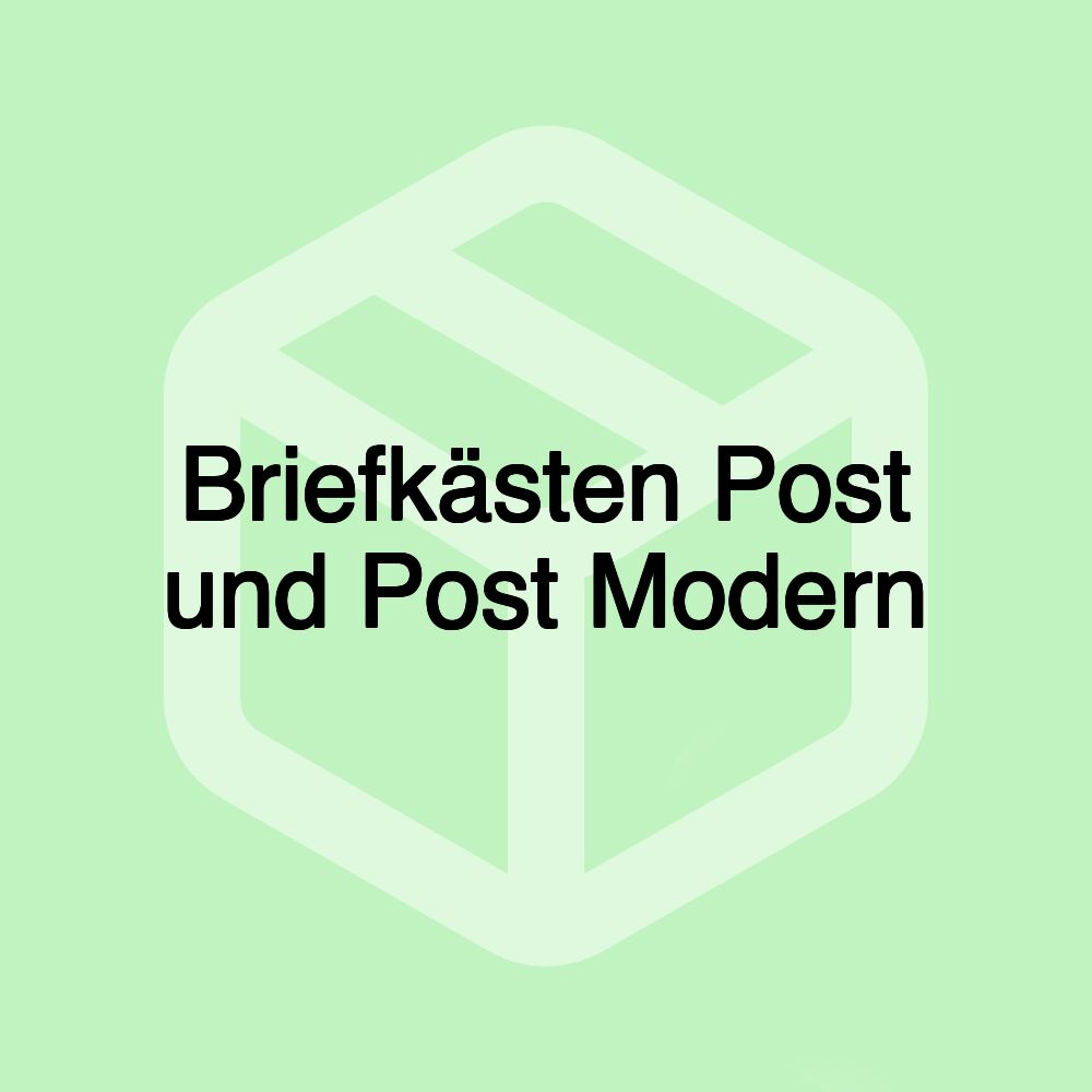 Briefkästen Post und Post Modern Briefkästen Post und Post Modern
