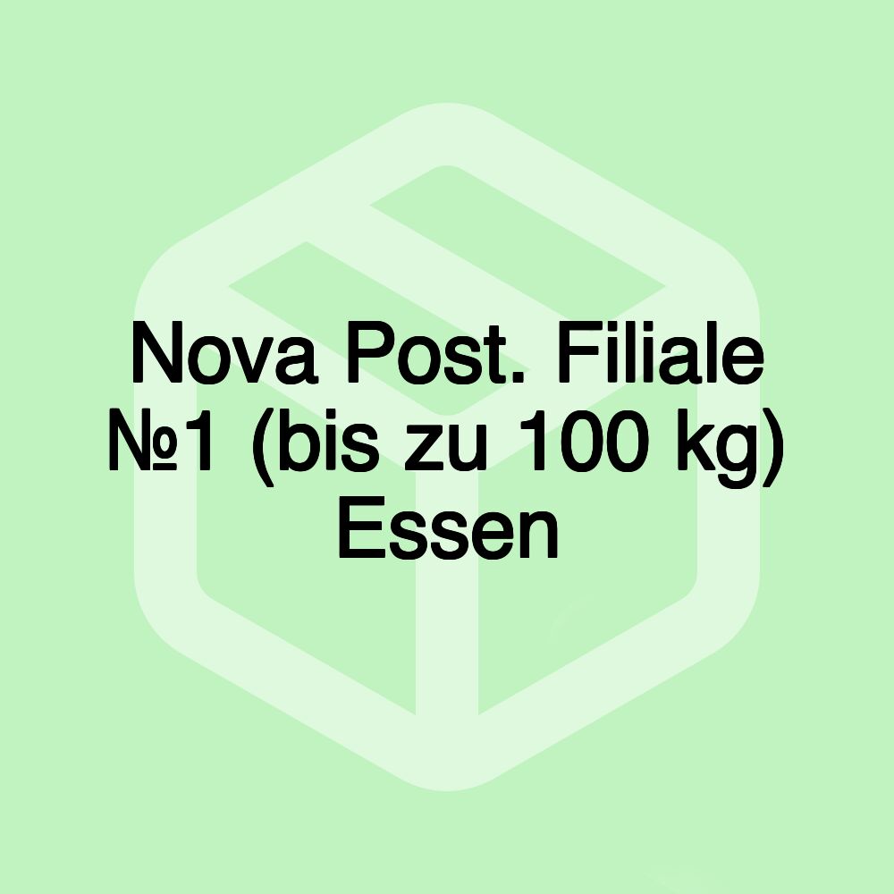 Nova Post. Filiale №1 (bis zu 100 kg) Essen