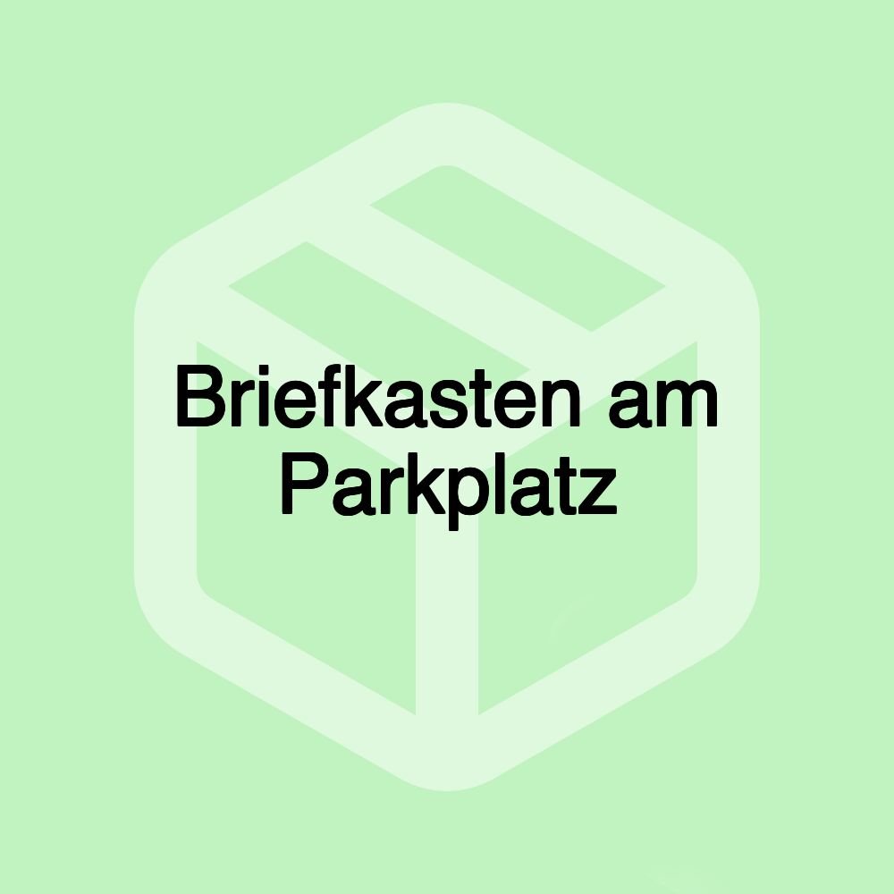 Briefkasten am Parkplatz