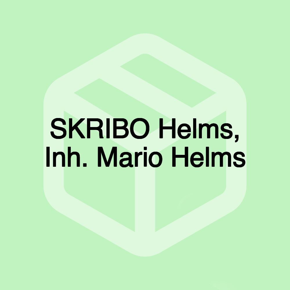 SKRIBO Helms, Inh. Mario Helms SKRIBO Helms, Inh. Mario Helms
