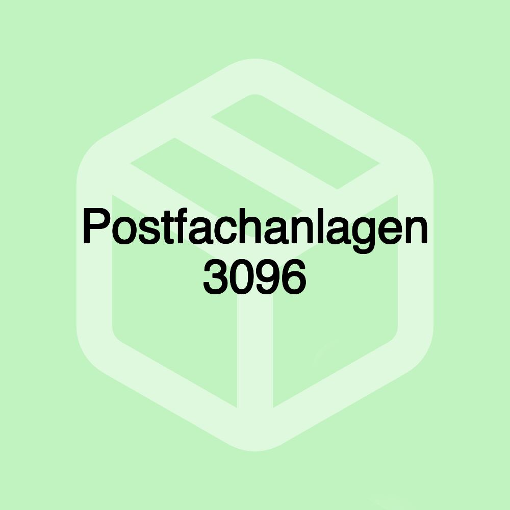 Postfachanlagen 3096