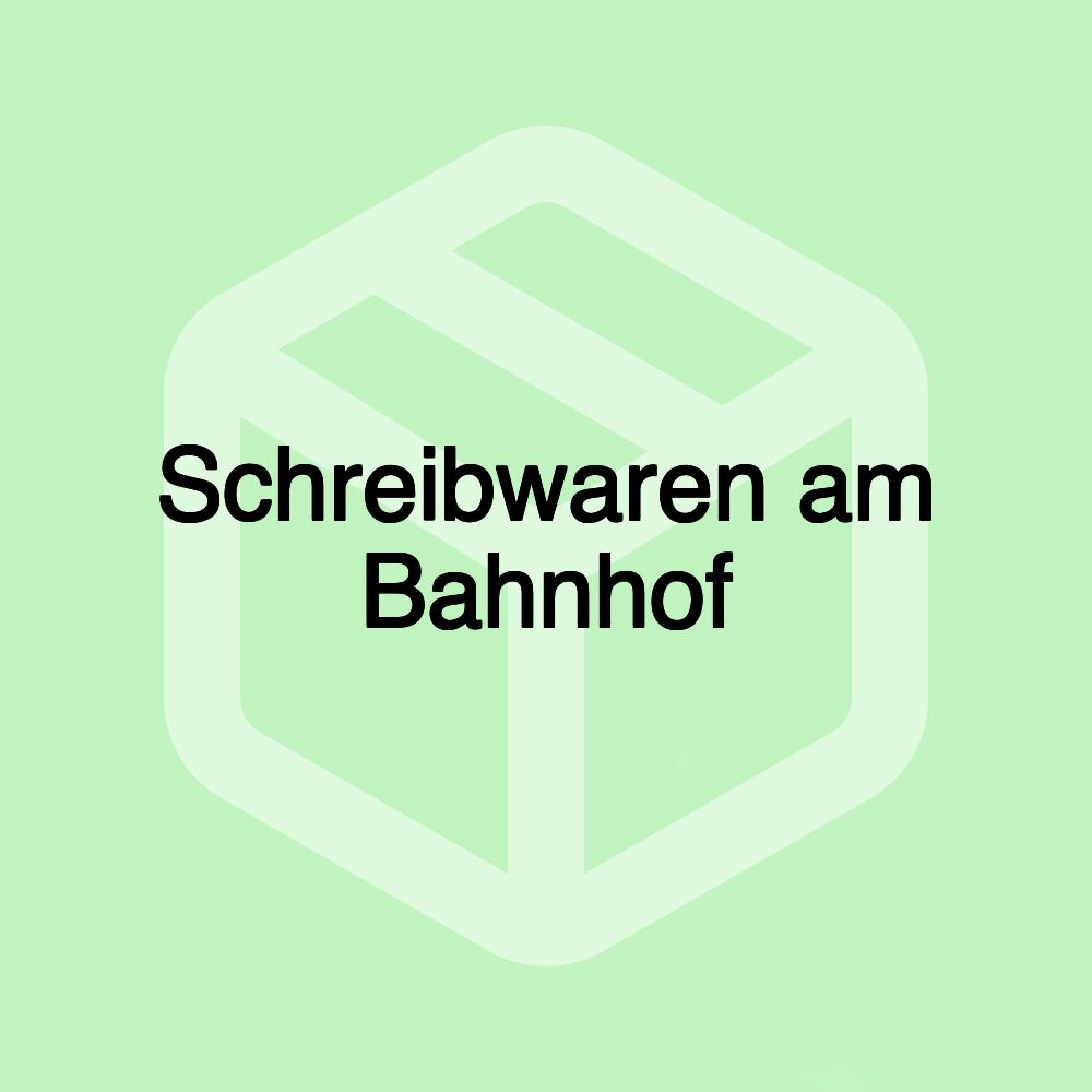 Schreibwaren am Bahnhof Schreibwaren am Bahnhof