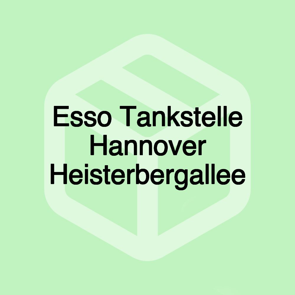 Esso Tankstelle Hannover Heisterbergallee Esso Tankstelle Hannover Heisterbergallee