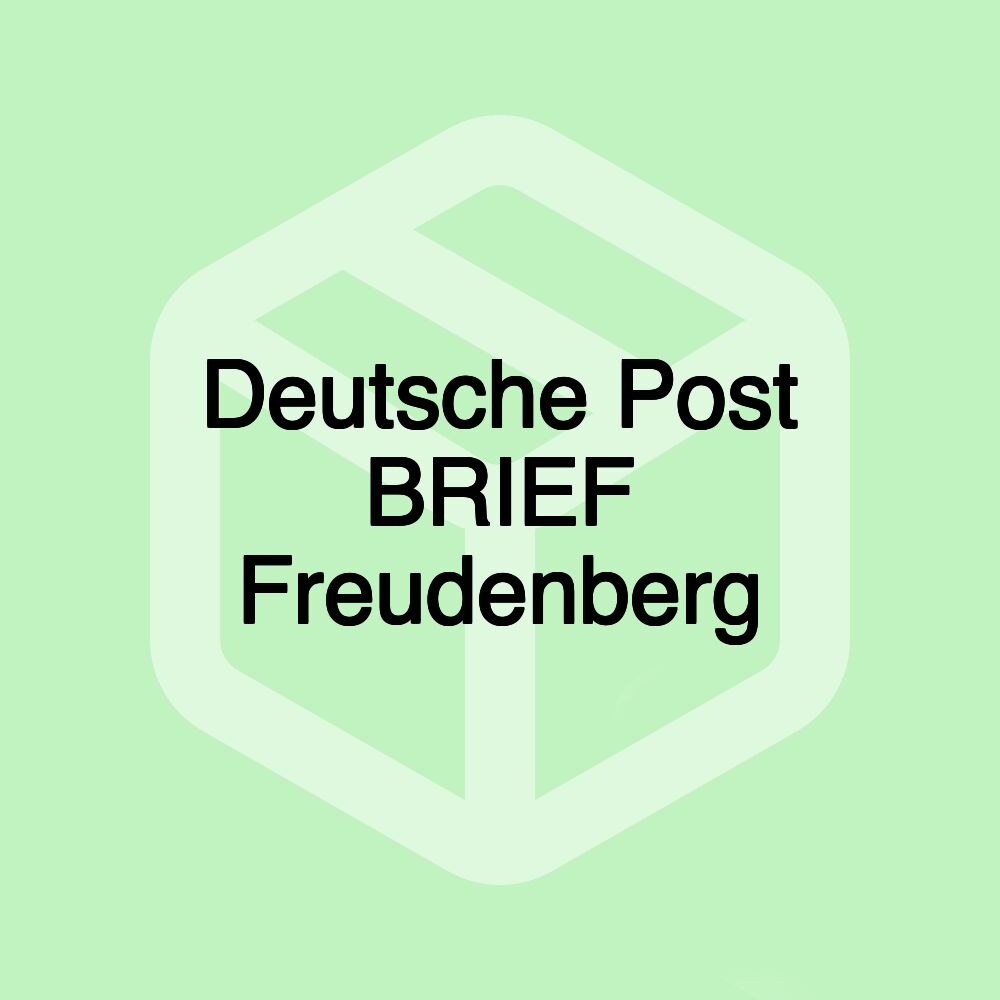 Deutsche Post BRIEF Freudenberg Deutsche Post BRIEF Freudenberg