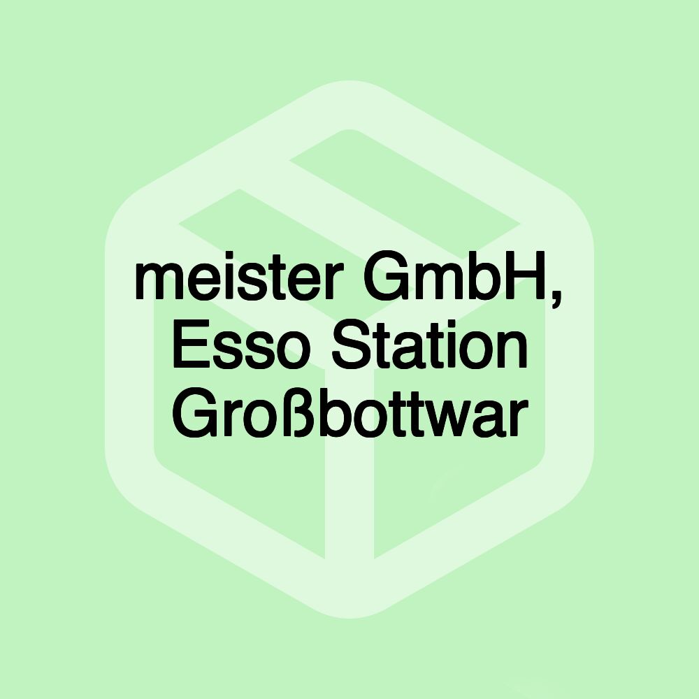 meister GmbH, Esso Station Großbottwar meister GmbH, Esso Station Großbottwar