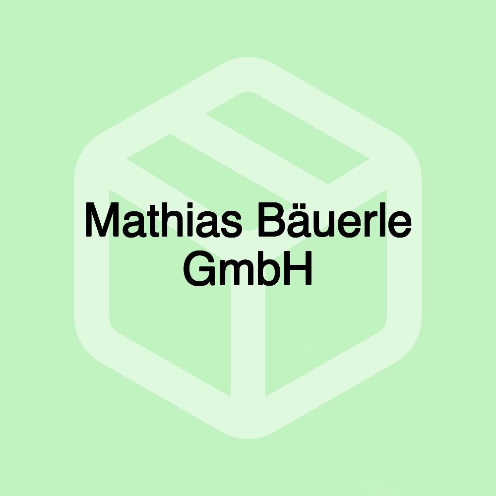 Mathias Bäuerle GmbH Mathias Bäuerle GmbH
