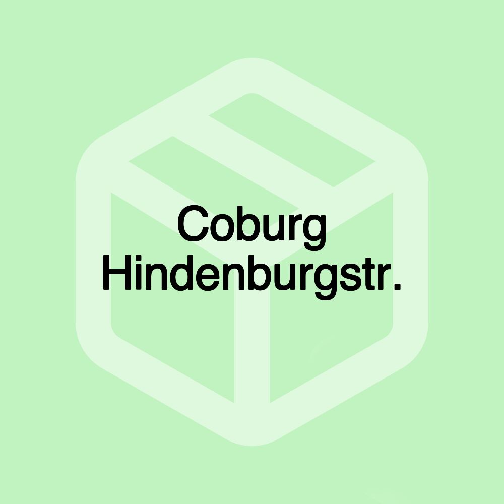 Coburg Hindenburgstr. Coburg Hindenburgstr.