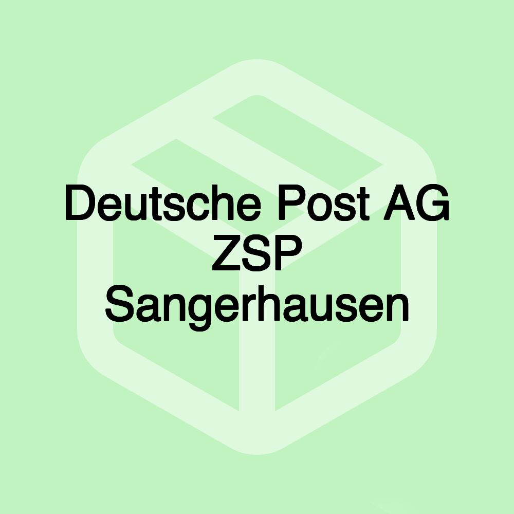 Deutsche Post AG ZSP Sangerhausen Deutsche Post AG ZSP Sangerhausen